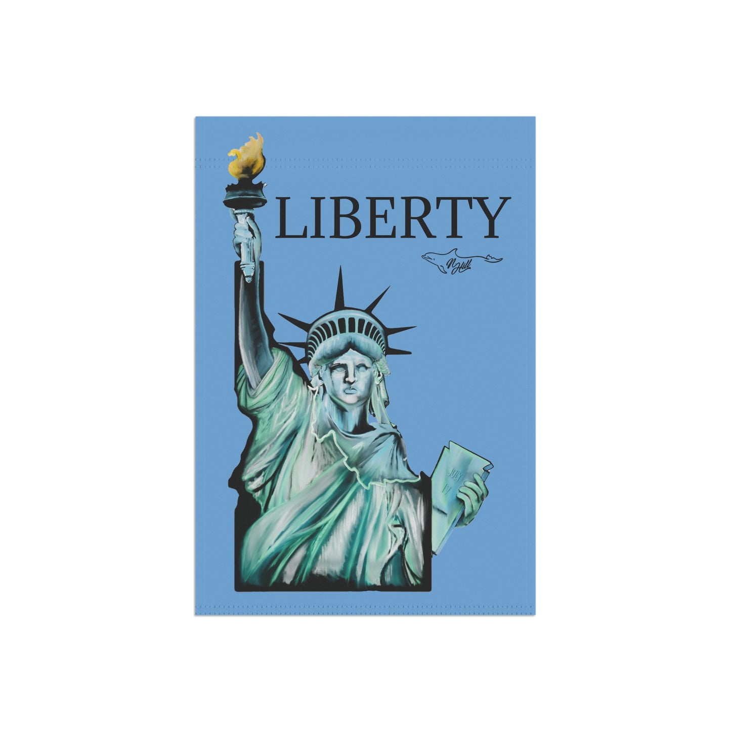 Idaho Statue of Liberty Liberty IGarden & House Banner