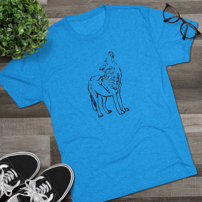 Wolf Unisex Tri-Blend Crew Tee