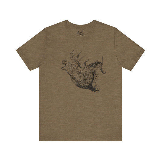 Bugling Elk Unisex Jersey Short Sleeve Tee