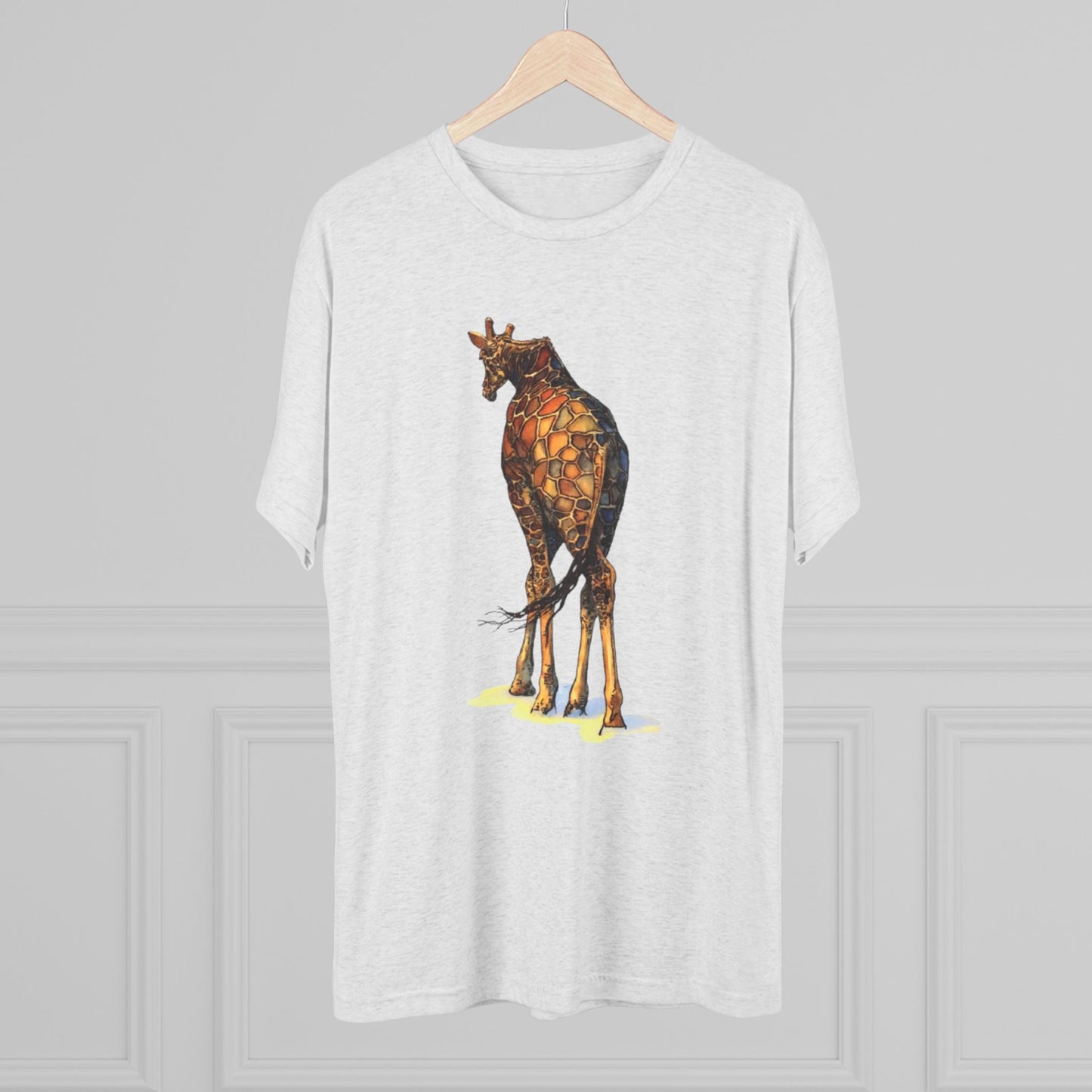 Giraffe Unisex Tri-Blend Crew Tee