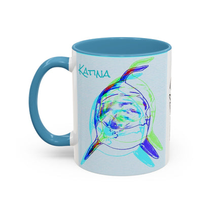 Katina Orca Whale Gestural Accent Coffee Mug (11, 15oz)