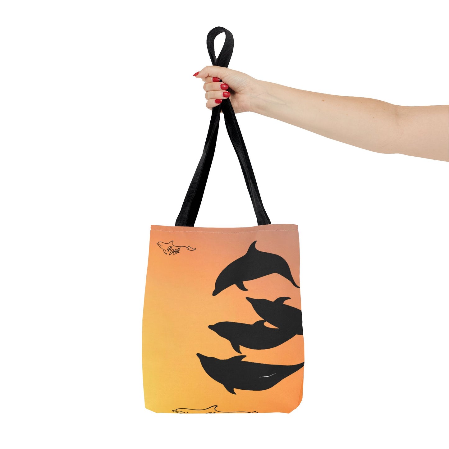 Bowriding Dolphins Tote Bag (AOP)