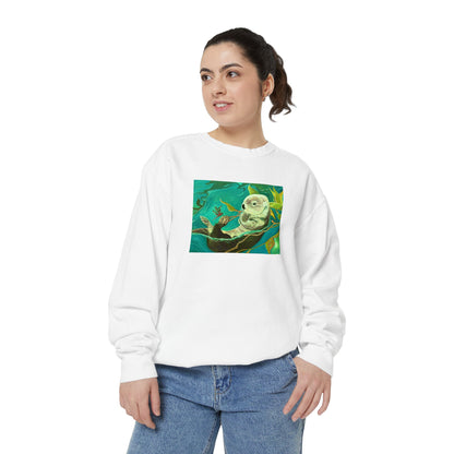 Sea Otter Unisex Garment-Dyed Sweatshirt