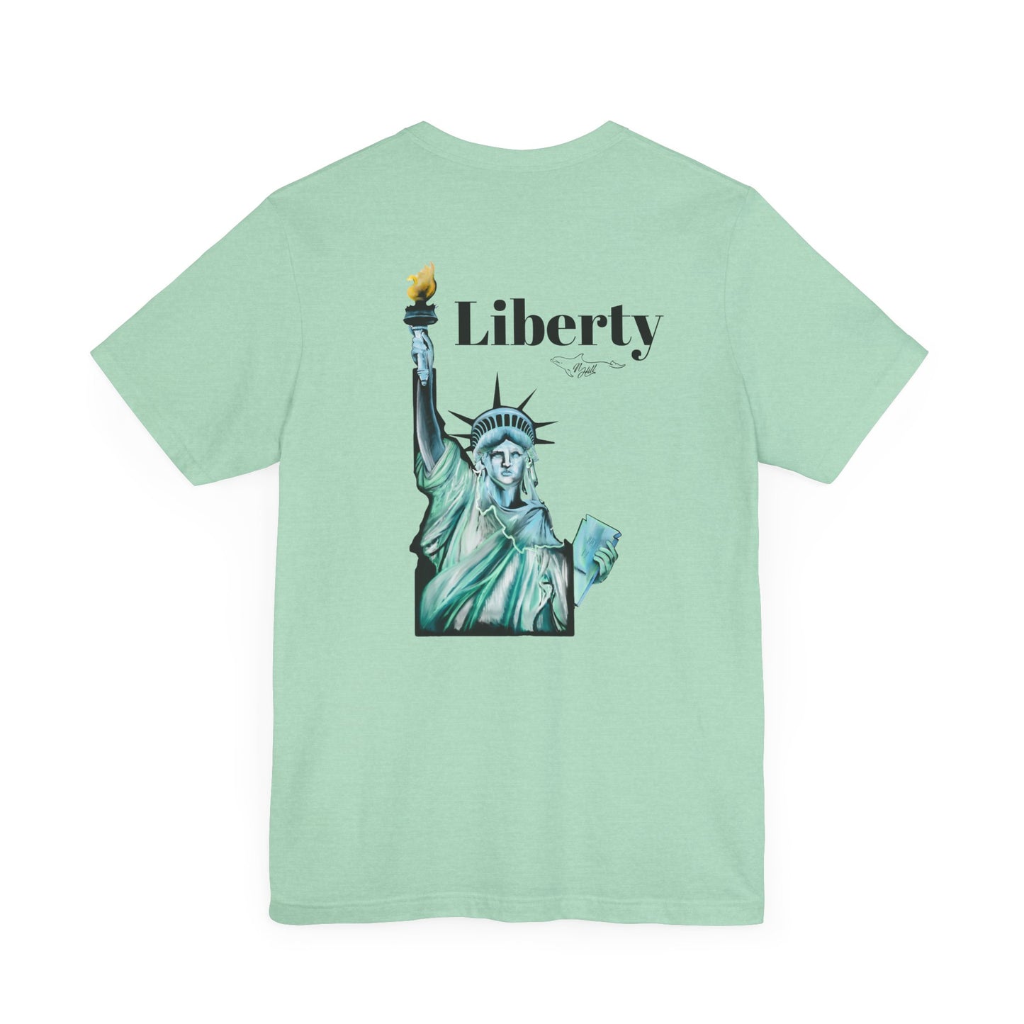 Idaho Statue of Liberty Unisex Jersey Short Sleeve Tee