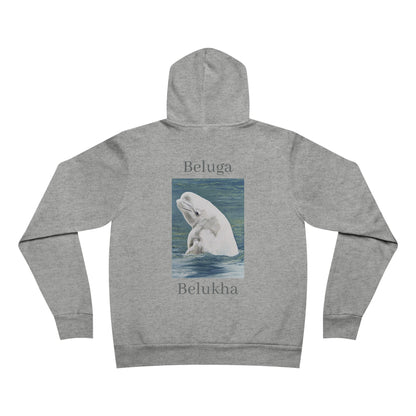 Beluga Whale Unisex Sponge Fleece Pullover Hoodie