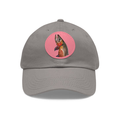 Cutthroat Trout Hat with Leather Patch (Round)