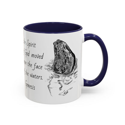 Humpback Whale Accent Coffee Mug, 11oz