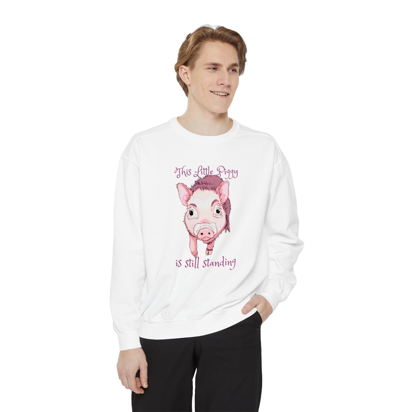 This Little Piggy Unisex Garment-Dyed Sweatshirt