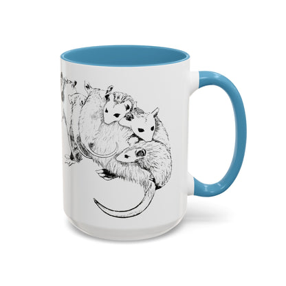 Opossum Accent Coffee Mug (11, 15oz)