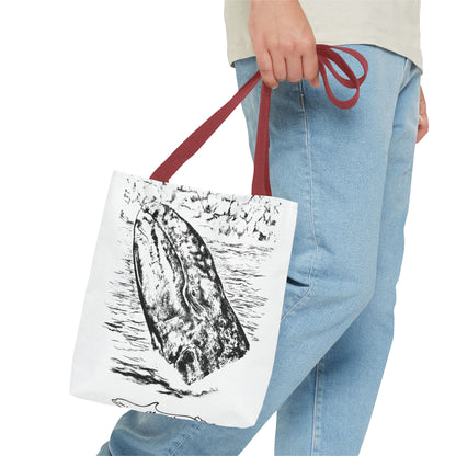 Gray Whale Tote Bag (AOP)