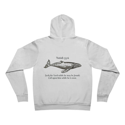 Humpback Whale/Scripture Unisex Sponge Fleece Pullover Hoodie