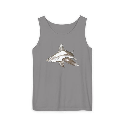 Shark Unisex Garment-Dyed Tank Top