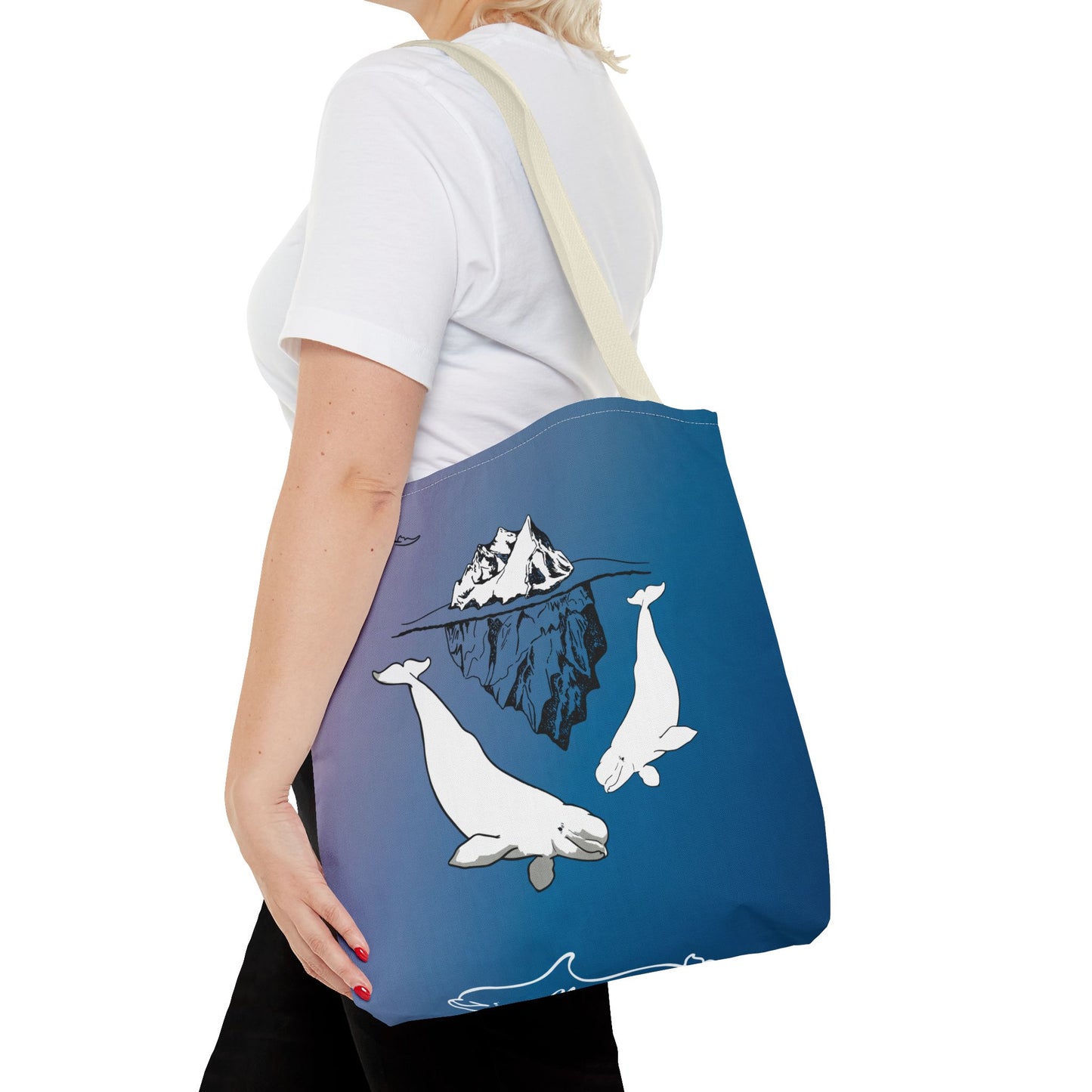 Beluga Whales Tote Bag (AOP)