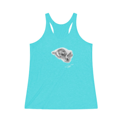 Harbor Seal Women's Tri-Blend Racerback Tank