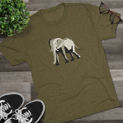 Elephant  Unisex Tri-Blend Crew Tee