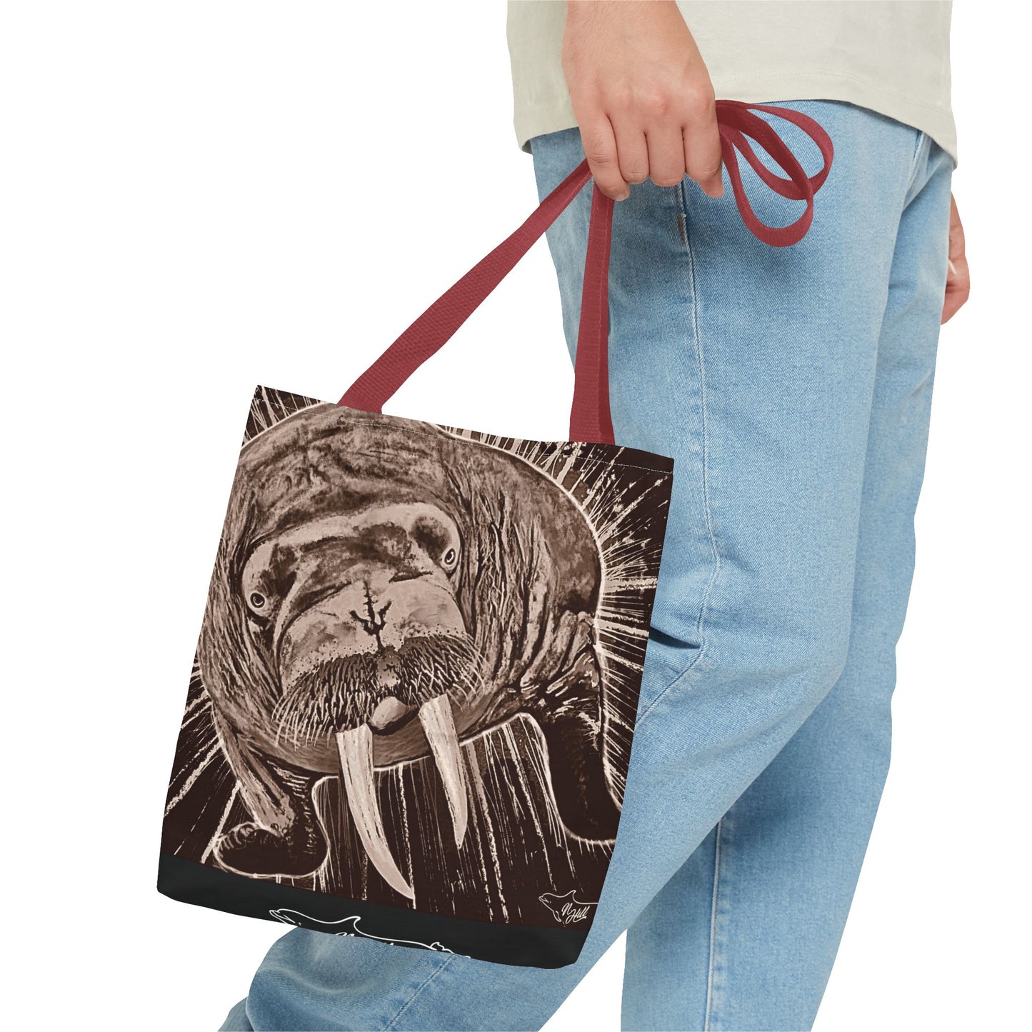 Stellar Walrus Tote Bag (AOP)