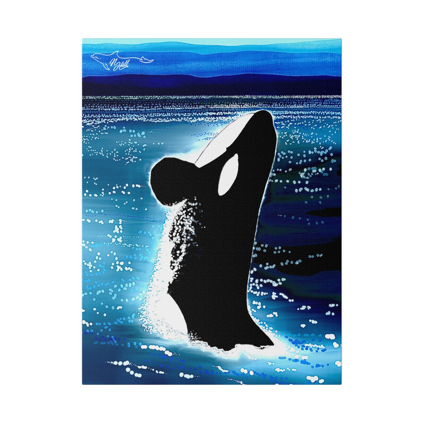 Orca Matte Canvas, Stretched, 0.75"