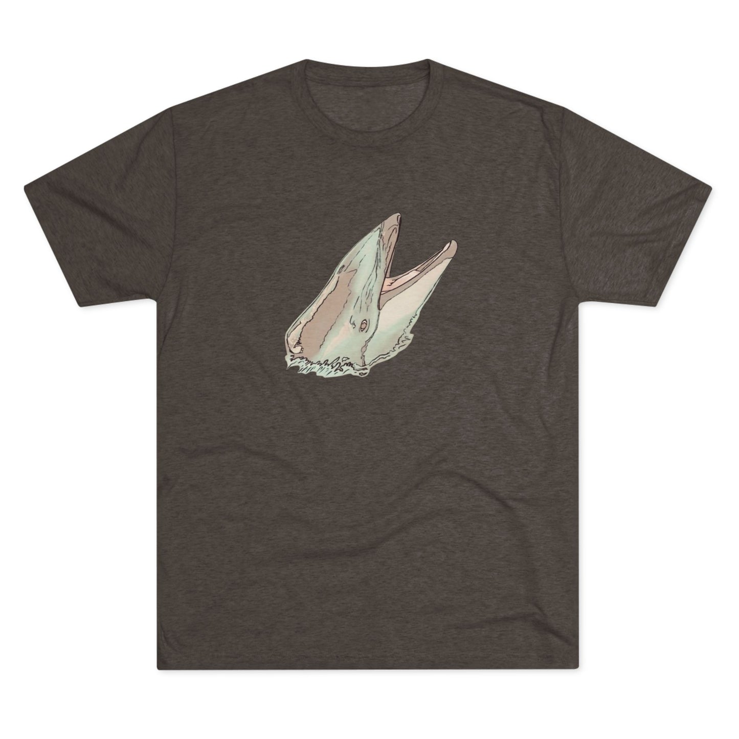 Pacific White Sided Dolphin Unisex Tri-Blend Crew Tee