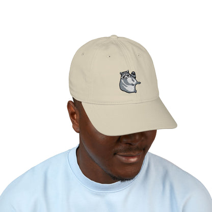 Raccoon Organic Baseball Cap (Embroidery)