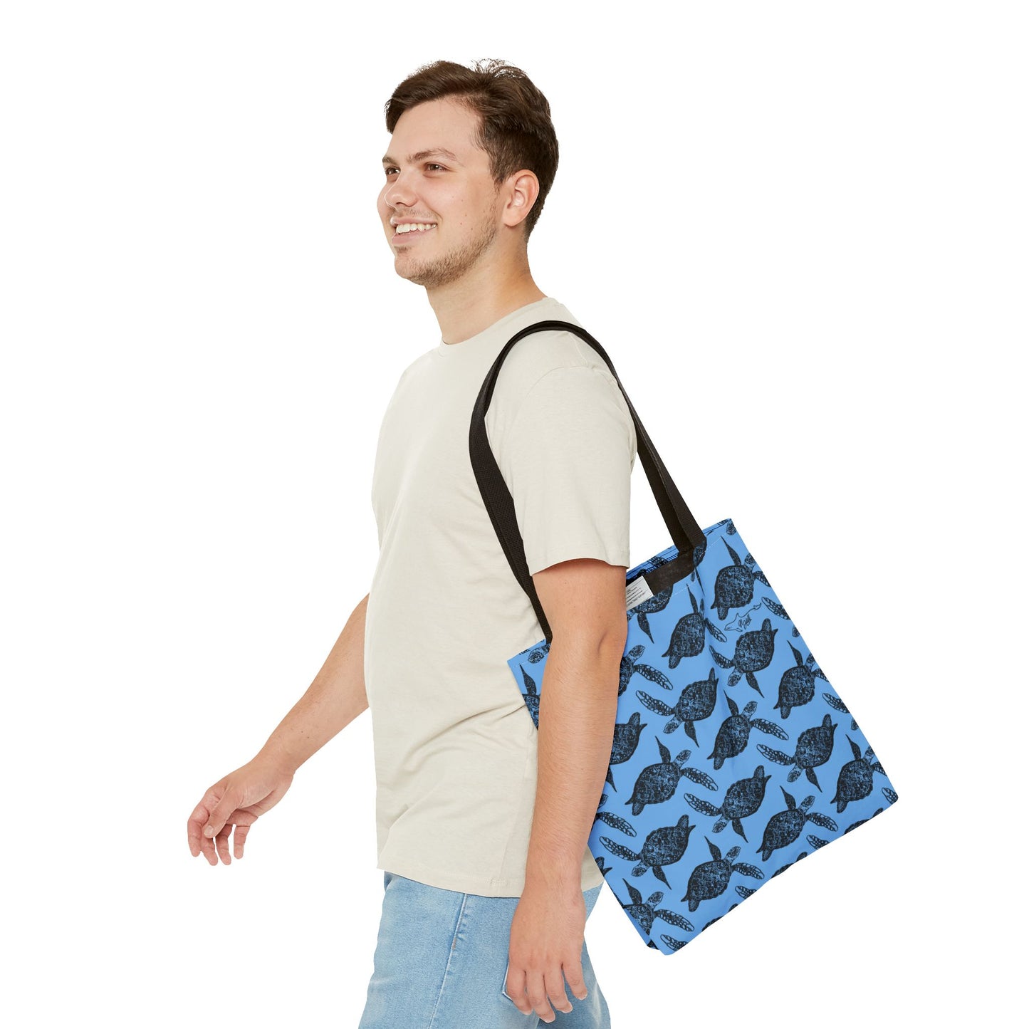 Sea Turtle Tote Bag Blue (AOP)