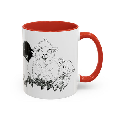 Get In The Heard Sheep Accent Coffee Mug (11, 15oz)