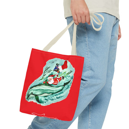 Deep Dive Delivery Santa Clause Tote Bag (AOP)