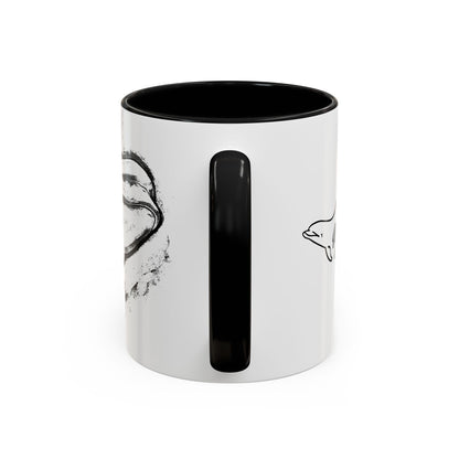 Beluga Whale Accent Coffee Mug, 11oz