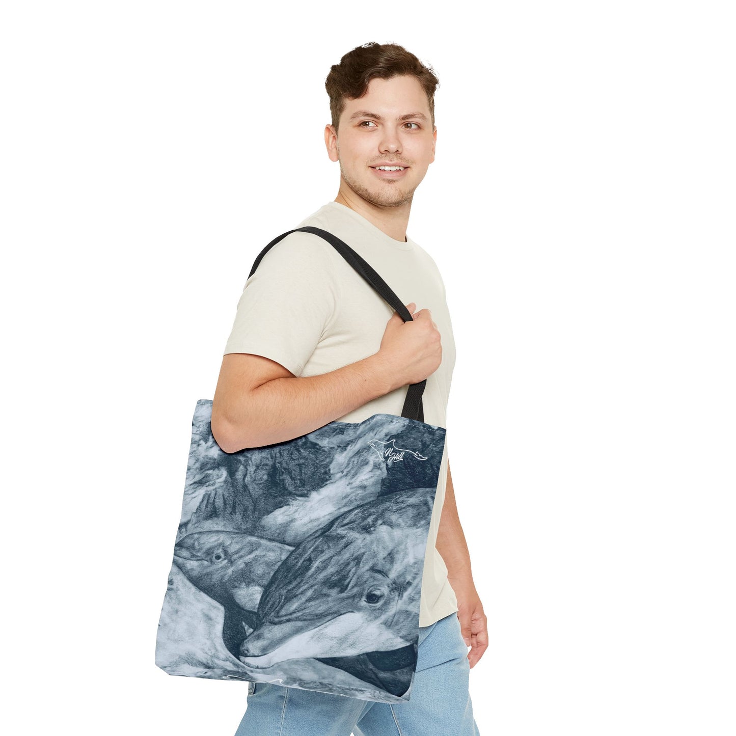 Dolphin Summit Tote Bag (AOP)