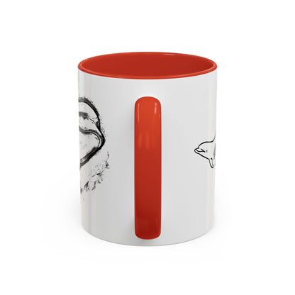 Beluga Whale Accent Coffee Mug, 11oz