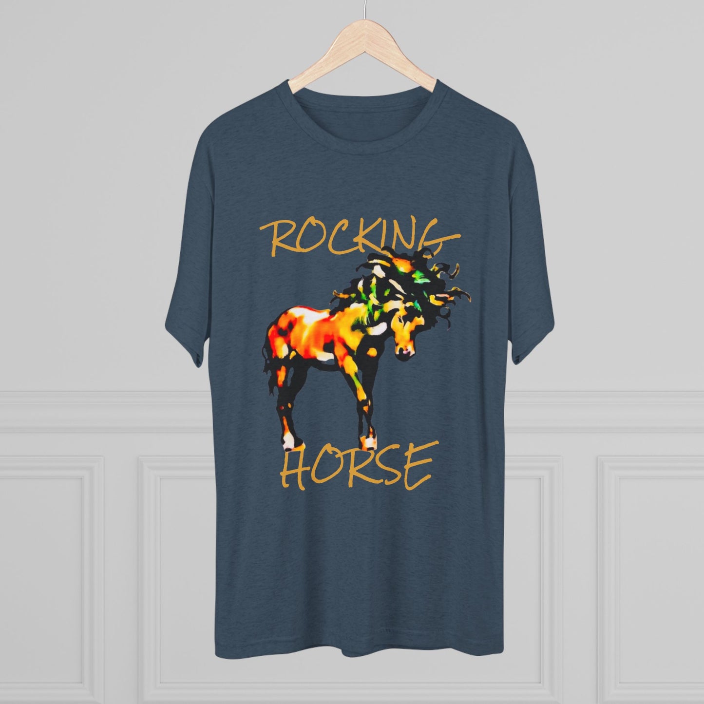 Rocking Horse Unisex Tri-Blend Crew Tee