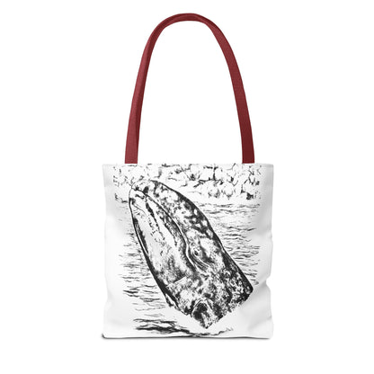 Gray Whale Tote Bag (AOP)