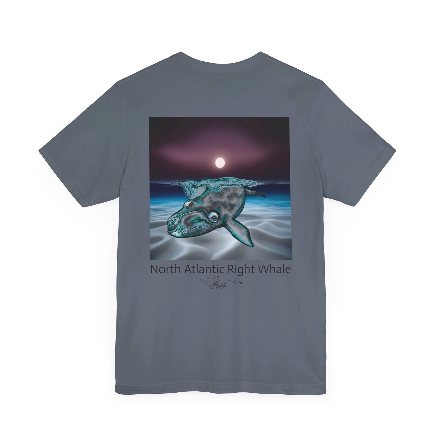 Moonlight North Atlantic Right Whale Unisex Jersey Short Sleeve Tee