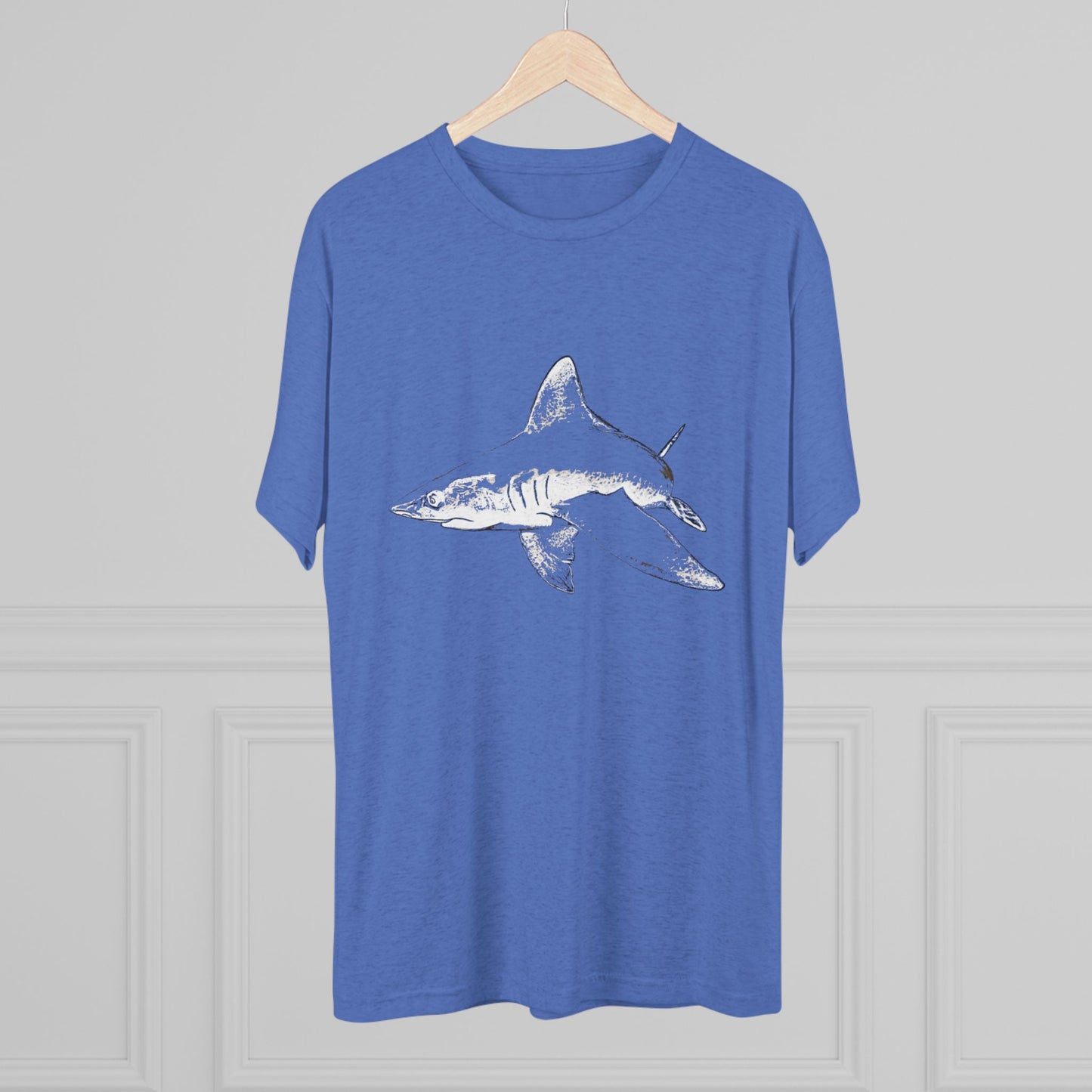 Shark Unisex Tri-Blend Crew Tee