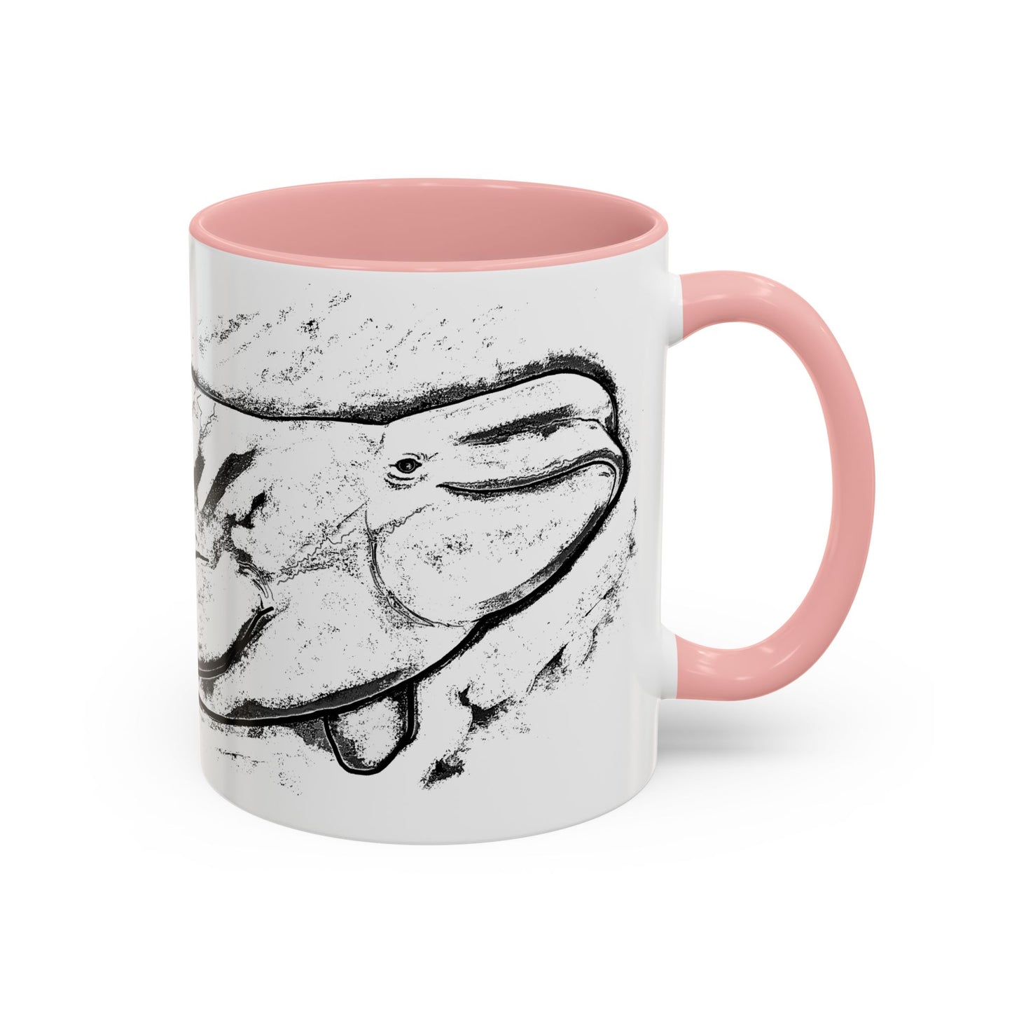 Beluga Whale Accent Coffee Mug, 11oz