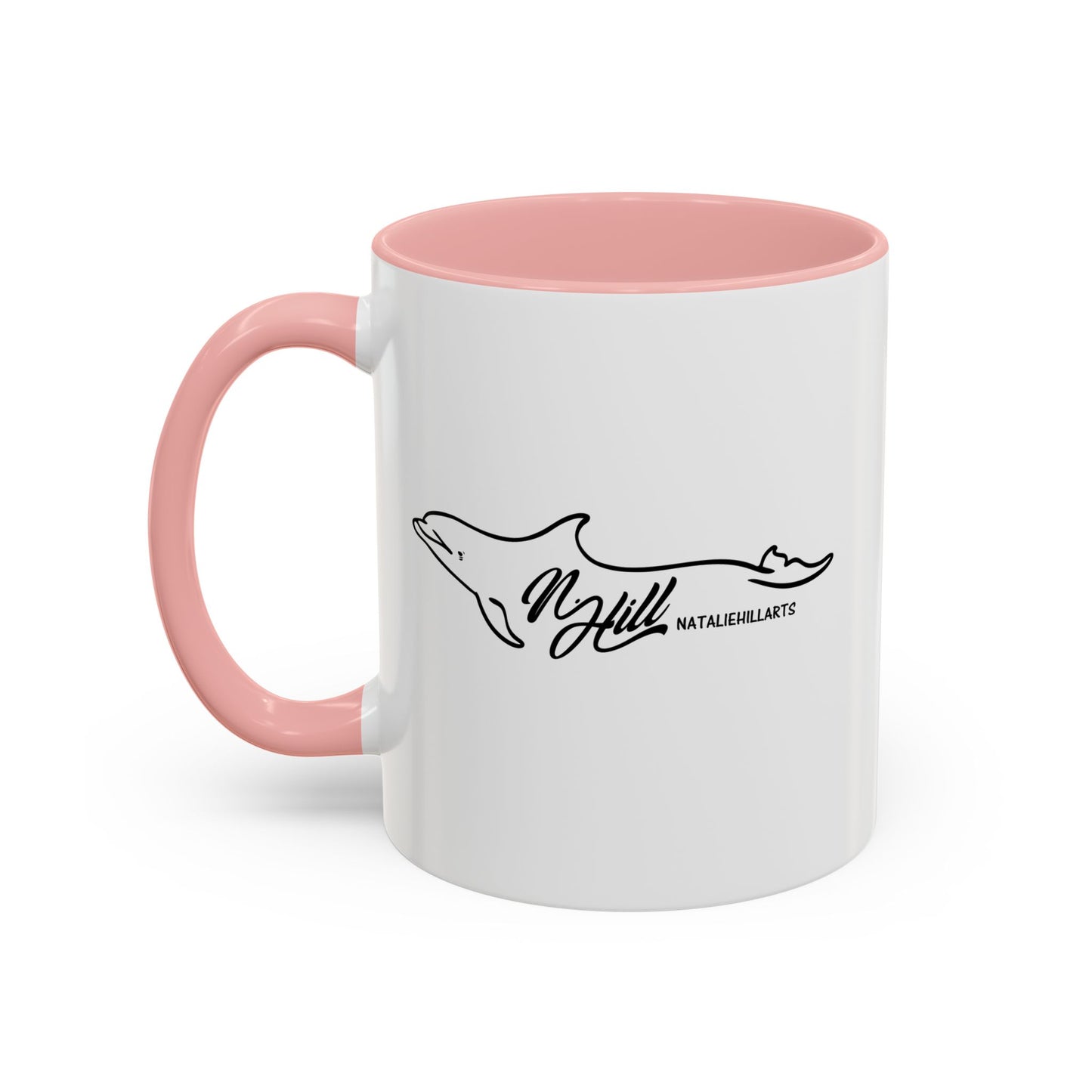 Surfing Beaver Accent Coffee Mug, 11oz