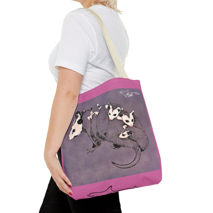 Pink Opossum Tote Bag (AOP)