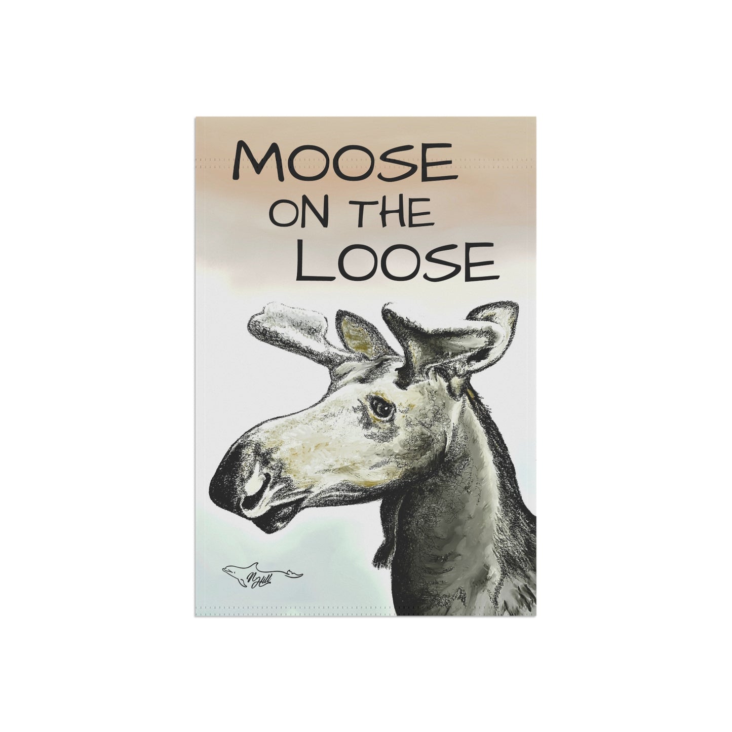 Moose On The Loose Garden & House Banner