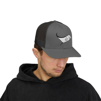 Manta Ray Snapback Trucker Cap
