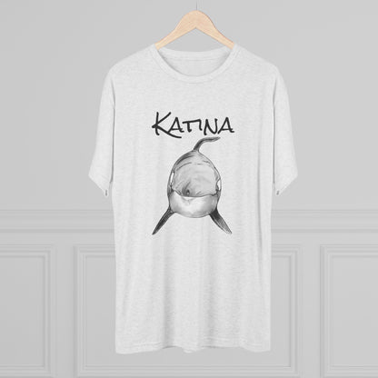 Katina Orca Whale Unisex Tri-Blend Graphic Crew Tee