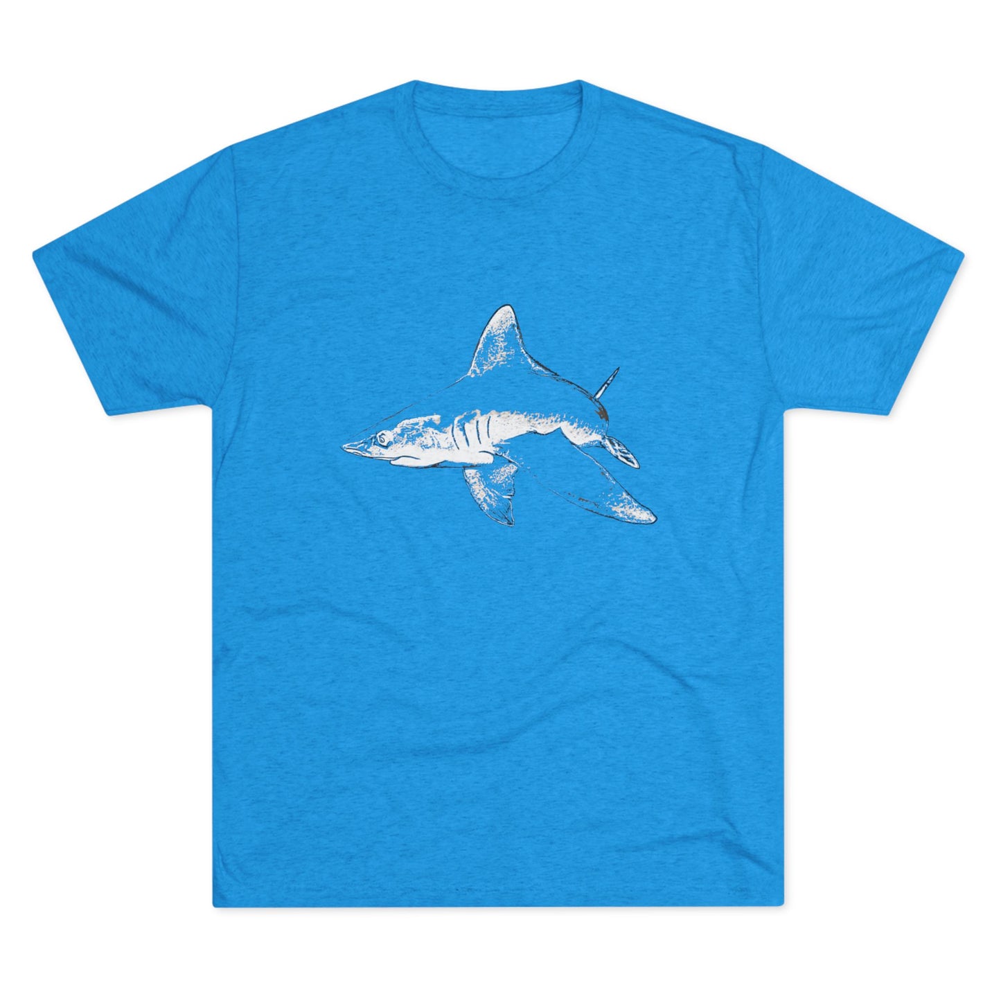 Shark Unisex Tri-Blend Crew Tee