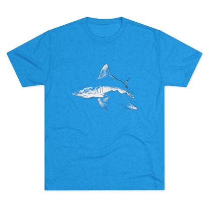 Shark Unisex Tri-Blend Crew Tee