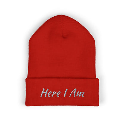 Here I Am Classic Cuffed Beanie (Embroidery)