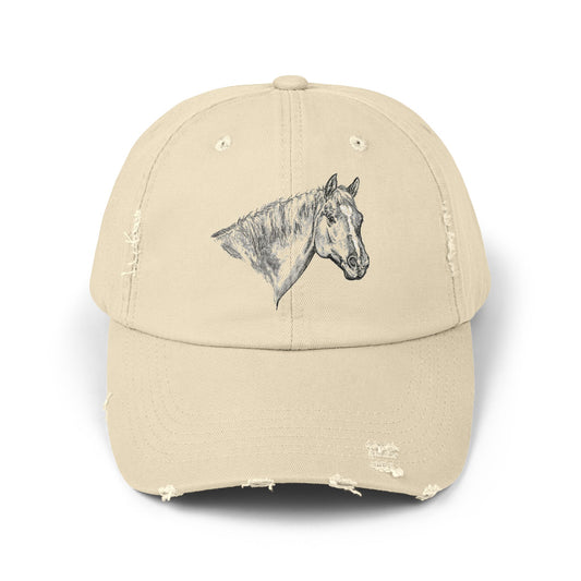 Horse Unisex Distressed Cap