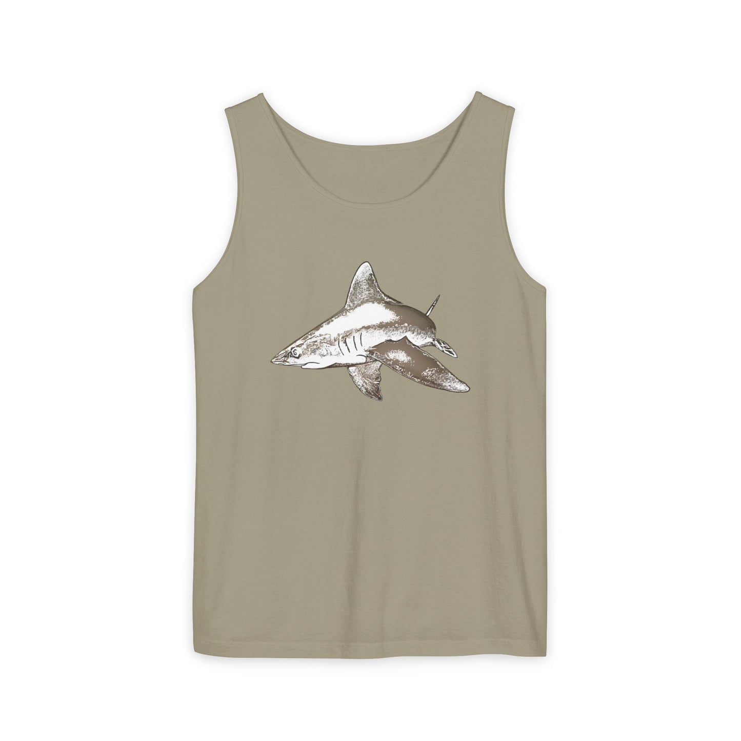 Shark Unisex Garment-Dyed Tank Top