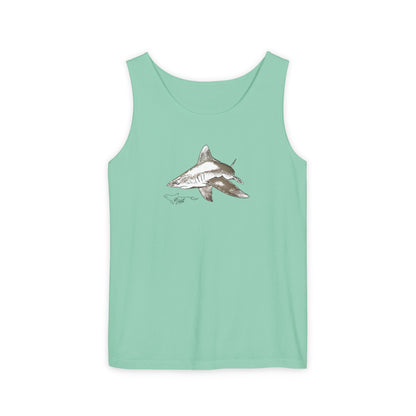 Shark Unisex Garment-Dyed Tank Top