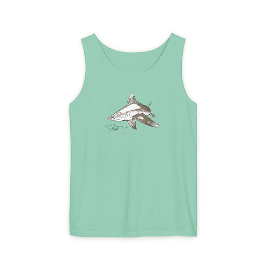 Shark Unisex Garment-Dyed Tank Top