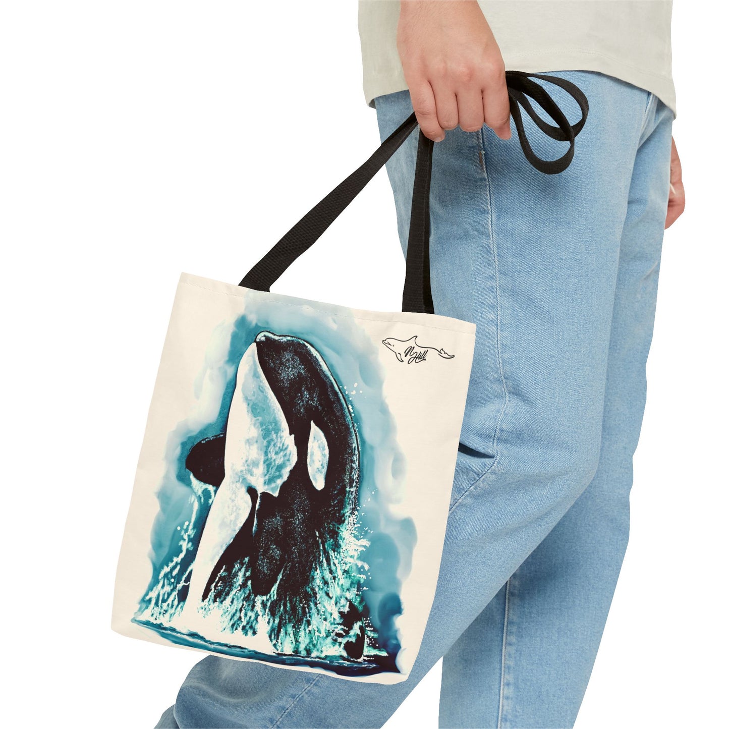 Brave Little Hunter Orca Tote Bag (AOP)