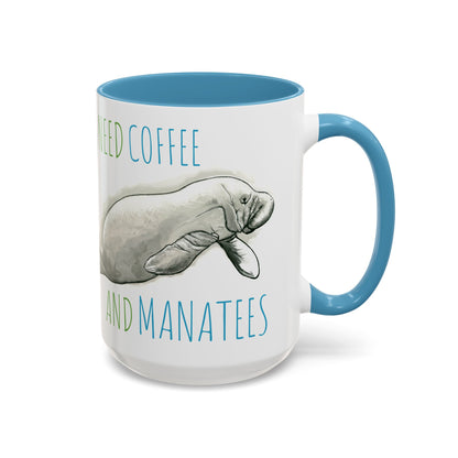 Manatee Accent Coffee Mug 15oz