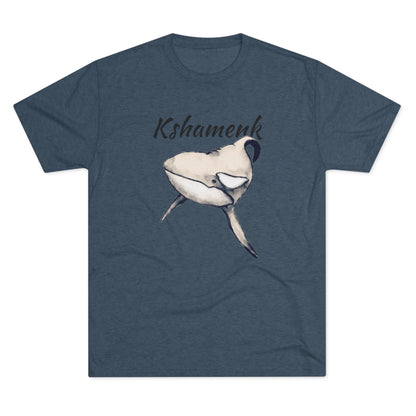 Kshamenk Orca Whale Unisex Tri-Blend Crew Tee