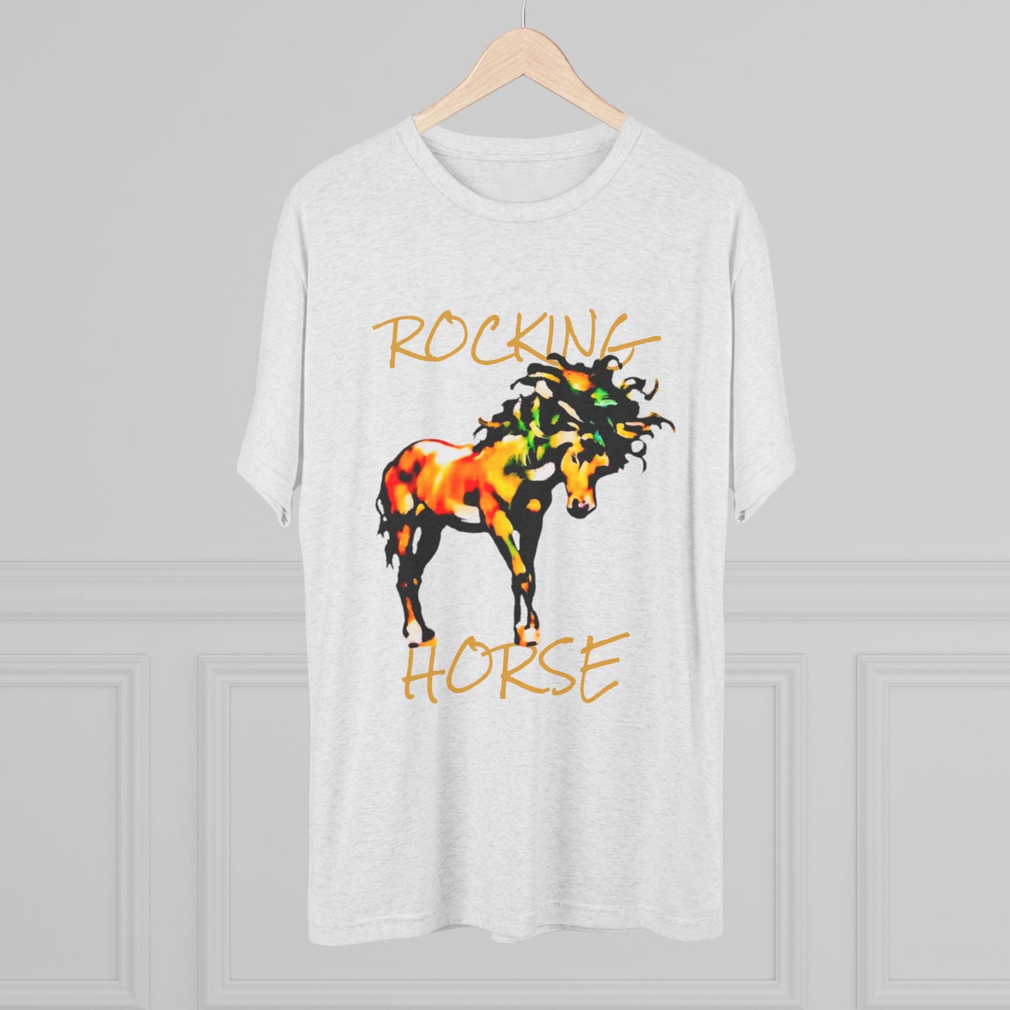 Rocking Horse Unisex Tri-Blend Crew Tee